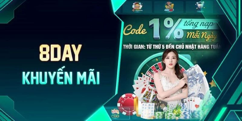 Khuyến mãi 8day hấp dẫn người chơi